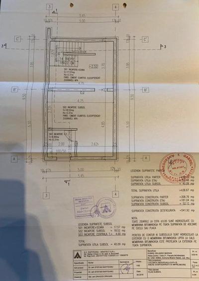 MOARA VLASIEI / CASA LA ROSU S+P+1E / TEREN 2000 mp
