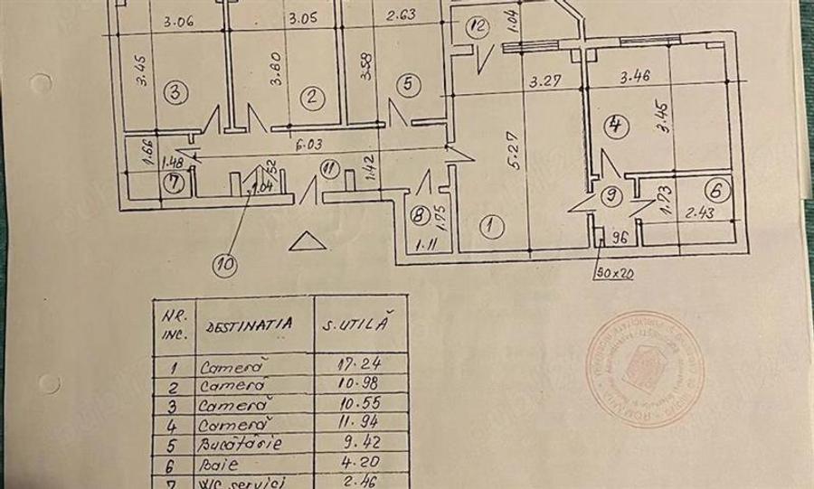 Apartament 4 camere Tineretului/Centrala proprie