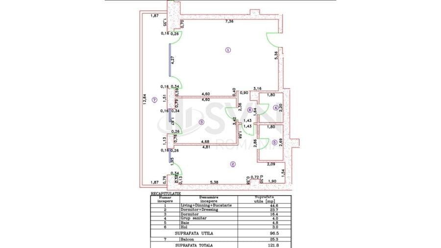REA1025996 Apartament 3 camere I Cortina 126 I Ansamblu premium