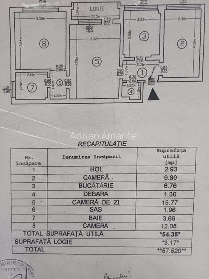 Proprietar/ persoană fizică – Apartament 3 camere, etaj 1 , splai bahlui mal dre - 6