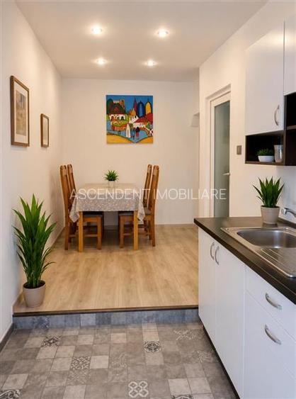 Garsoniera la casa, mobilata, 38mp, pivnita, pod mansardabil, cu teren 20mp, Cen