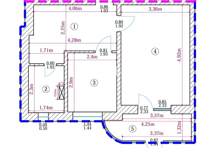 Apartament 1 camera,echipat complet,parter inalt cu balcon,acces exterior,Marate - 12
