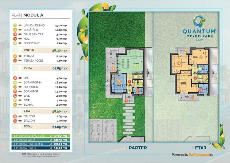 Vila eficienta energetic, 4 camere, Quantum OxyGo Park Vidra