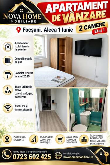 🏡 Ap.2cam (Aleea 1 Iunie) - et.1