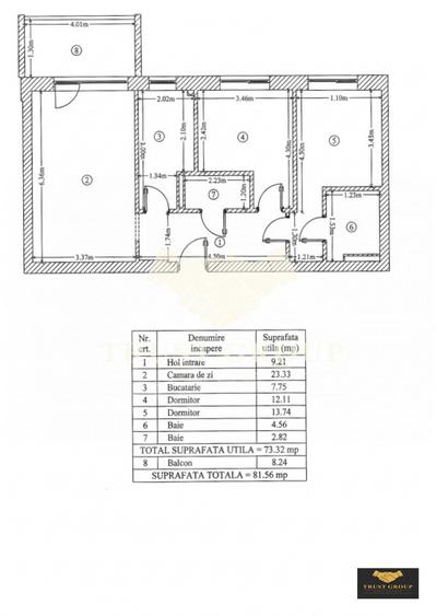 Apartament 3 camere Domenii | Loc de parcare - 1