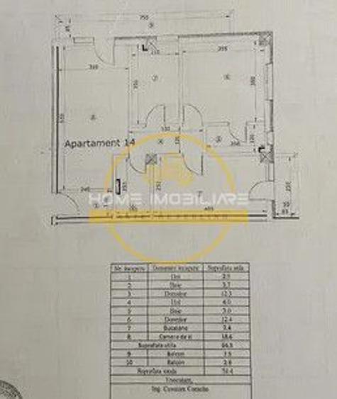 Etaj2-Apartament 3C/Decomandat-2Bai+2Balcoane+Boxa+Loc de Parcare-Str.Pepinierii