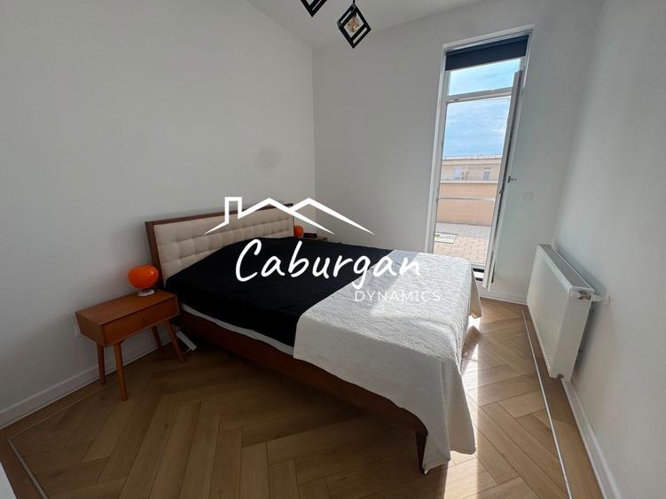 Penthouse cu 2 camere - 41 mp + 45 mp terasa + boxa, loc parcare