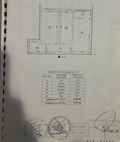 Apartament cu 2 camere decomandat, situat in zona Capat CUG - Sos. Nicolina