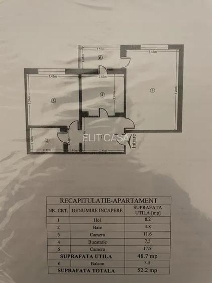 Apartament cu 2 camere, decomandat, etajul 2/4,  zona Nicolina-Belvedere - 5