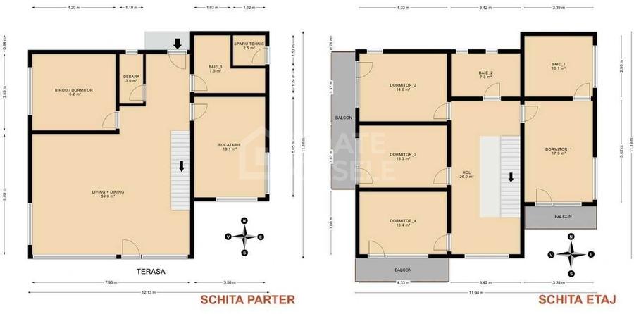 Casă individuală | 6 camere | teren 500 mp și grădină amenajată | Someșeni