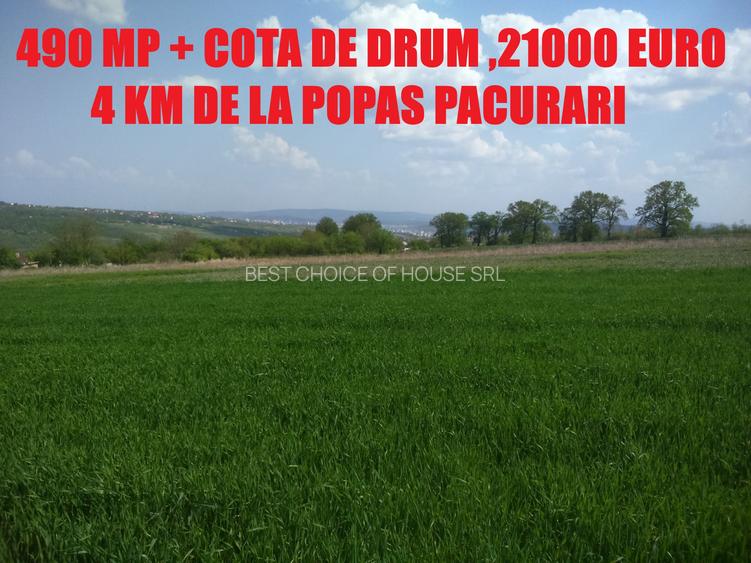 REDIU – 490 MP + COTĂ DE DRUM. DOAR 21.000 €.POSIBILITATE DE PLATĂ ÎN RATE - 2