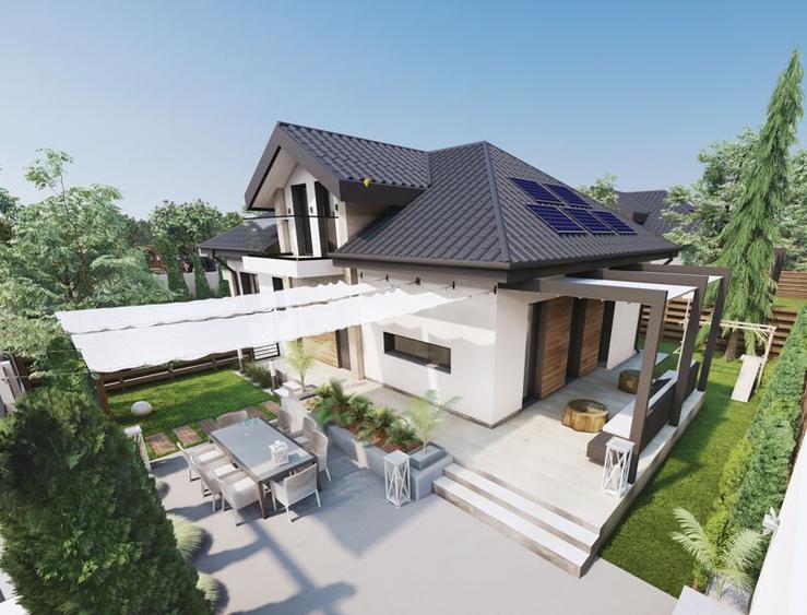 Casa P+M cu sistem HVAC | Pompa de caldura | Panouri fotovoltaice | Smart Home
