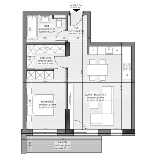 Studio 55 mp in zona M.Viteazu *Vitus Residence - 2