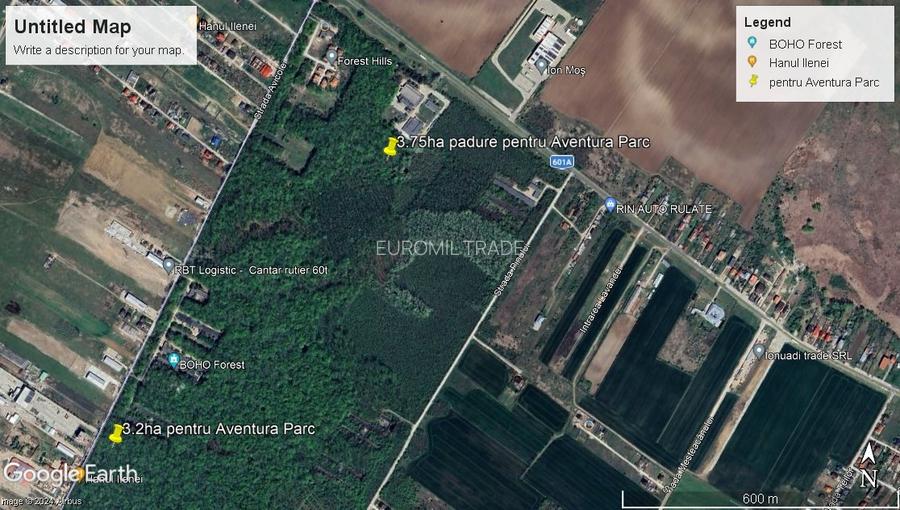 INCHIRIEZ 3.7ha PADURE+anexe pentru AVENTURA Parc, Bucuresti-Vest Padurea Ileana - 7