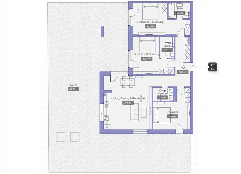 Apartament 4 camere cu grădină – zona Erou Iancu Nicolae
