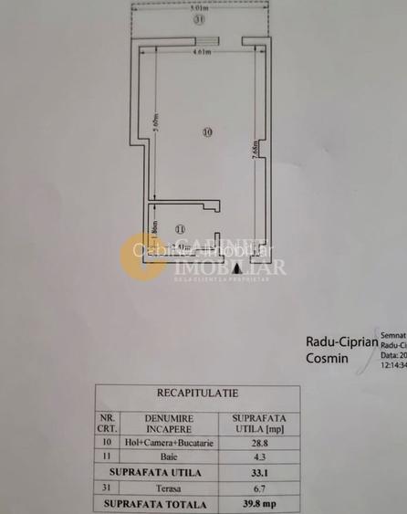 Apartament 1 CD în Copou | Predare la cheie, etaj 3 | Ideal Investiție / Locuit - 7