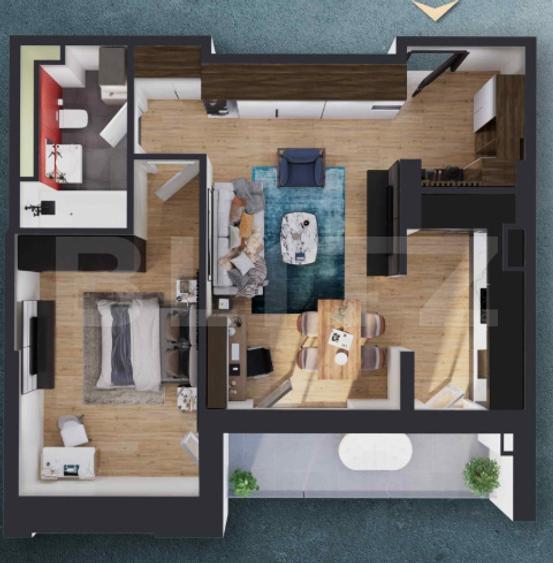 Apartament 2 camere, 54.50 mp, zona RIVU, COMISION 0