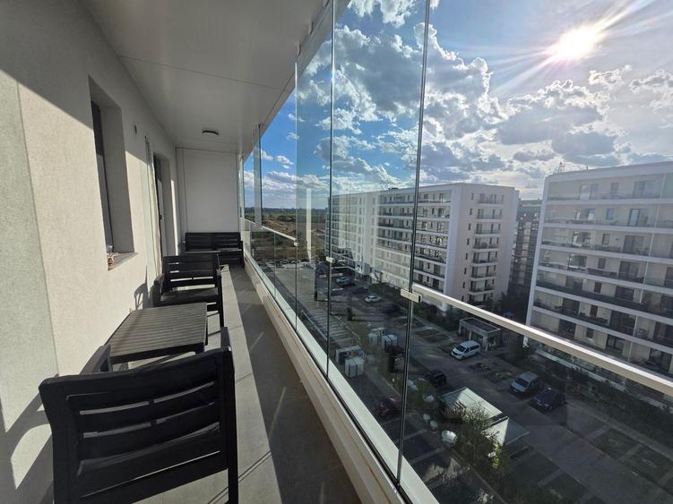 2 camere | PIPERA | TERASĂ 11 MP | MOBILAT MODERN | Vedere libera