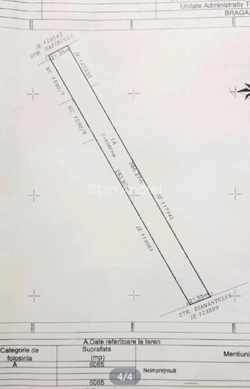 Teren intravilan Bragadiru, 5995mp -Safirului- Diamantului