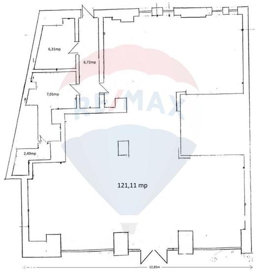 Spațiu comercial de închiriat – Piața Romană | 140 mp | Vad excelent