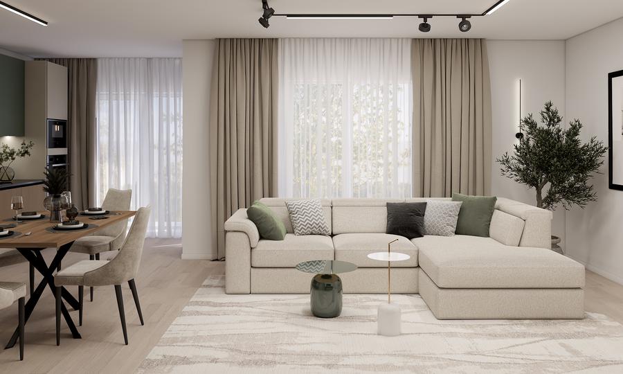 MTM PIPERA LAKE* APARTAMENT CU 3 CAMERE* FAZA II* POMPE DE CALDURA