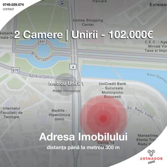 2 Camere | Unirii | 5 min Metoru | Centrala | Renovat | Boxa Inclusa