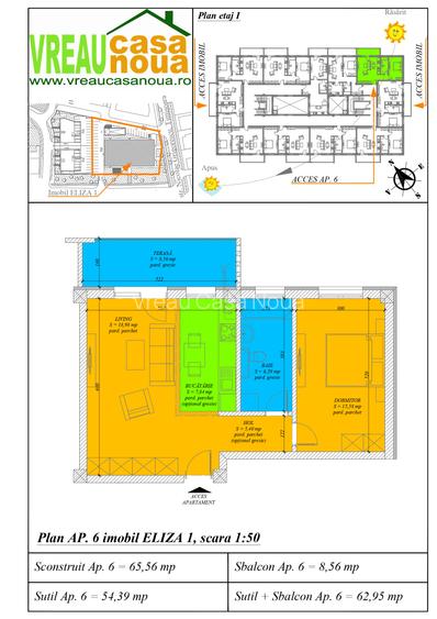 VreauCasaNoua - Apartament 2 camere , Tornontalului - 3