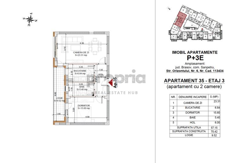 COMISION 0% APARTAMENT 2 CAMERE NR.35 PREDARE IULIE 2026 - 6