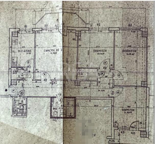 4 camere, 3/10, bloc 1979, 97 mp-Lujerului - 2
