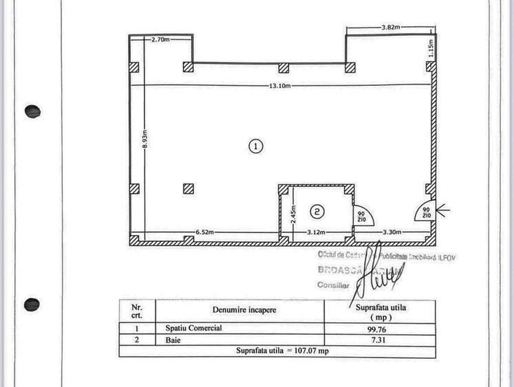 Spatiu comercial stradal 107 mp, mobilat si utilat, Rezervelor 70