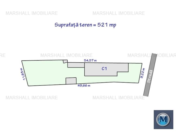 Casa cu 3 camere de vanzare, zona Cantacuzino, 70 mp #16517