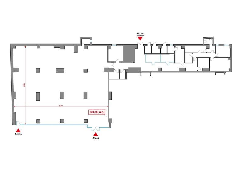 Spatiu comercial stradal 638 mp zona Banu Manta