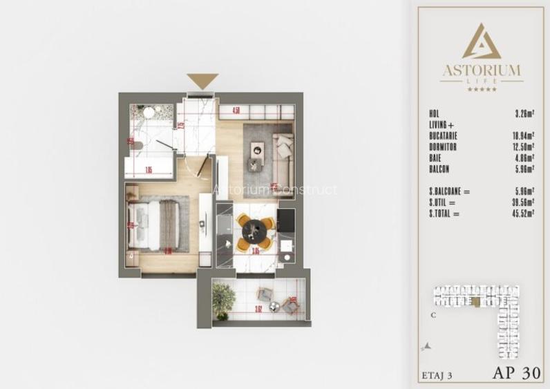 Studio Rezidențial de Lux | Comision 0% | Ideal Investiție sau Locuit - 3