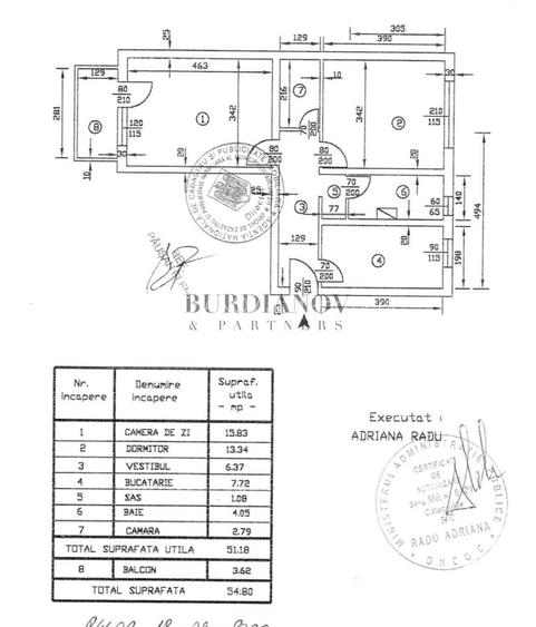 Apartament cu 2 camere - 1983 - Gorjului- Militari