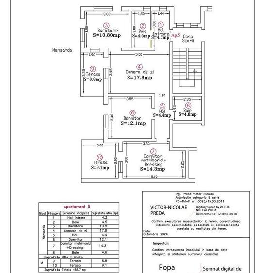COMISION 0% | Apartament Mosnita Veche | 72.8 mp | 2 Parcari - 13
