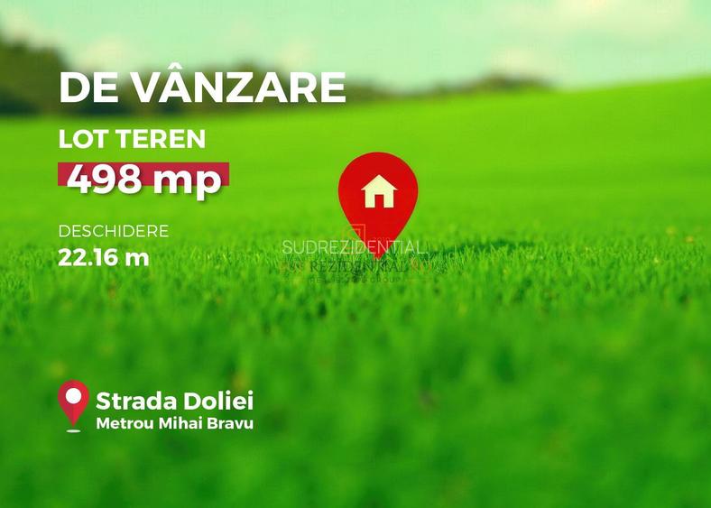 Teren 498mp de vanzare, metrou Mihai Bravu,ideal dezvoltare imobiliara - 2