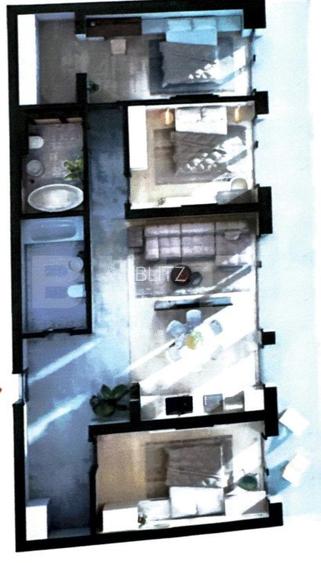 Apartament 4 camere, 94 mp, terasa  21mp, parcare subterana, Maurer Panoramic - 2