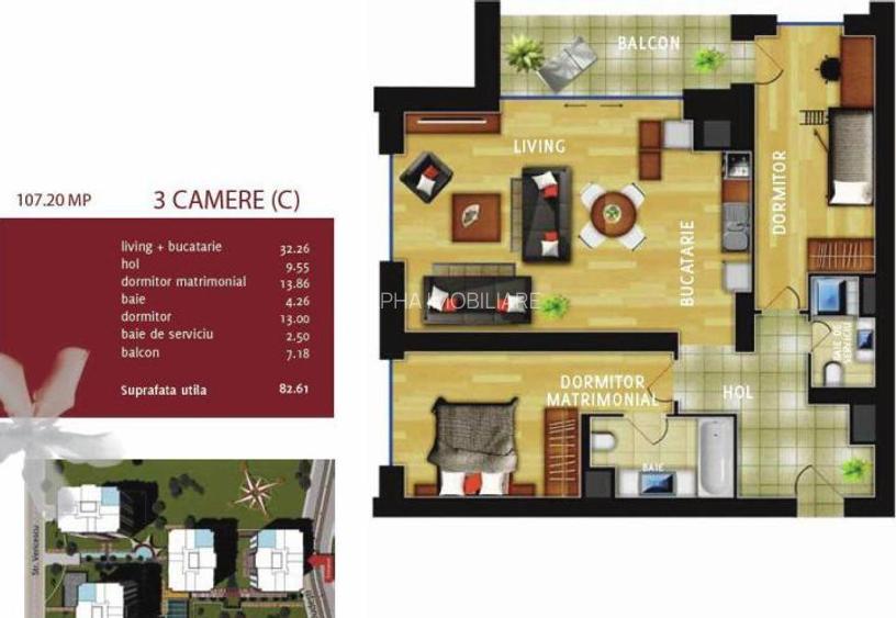 Apartament 3 camere InCity - 8