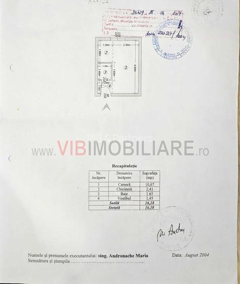Garsoniera Pantelimon - 1/4 - mobilat si utilat- comision 0 - 9