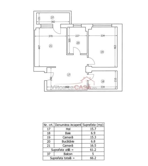 Splaiul Unirii 2 camere - compartimentare 3 camere - 3