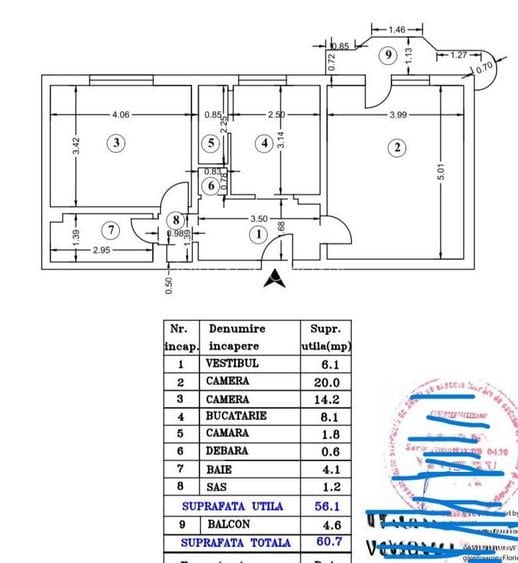 Vanzare Apartament 2 Camere Vitan Mall - Centrală Proprie - 5