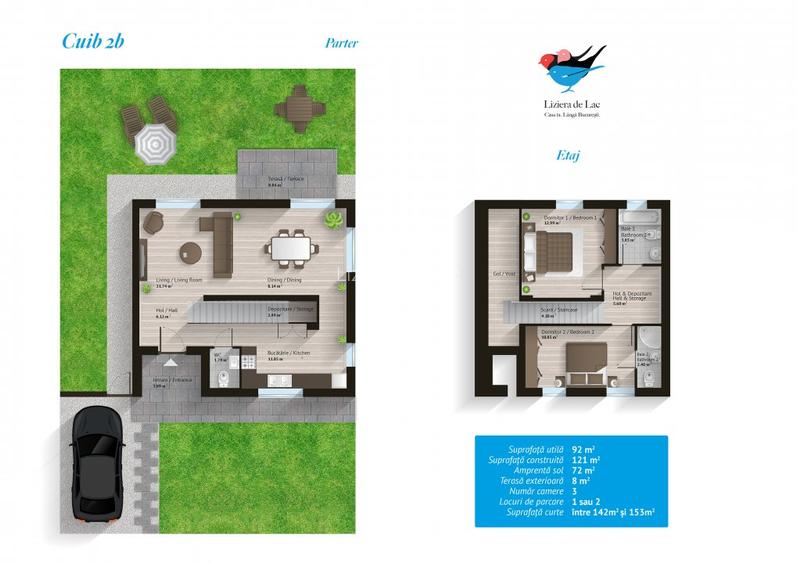 CUIB 5, LIZIERA DE LAC, FAZA 1 — CASA TA LÂNGĂ LAC, LA 20 DE MINUTE DE PALLADY - 1