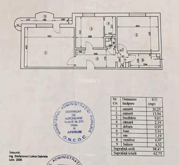 Ap. 2 camere - Vitan Mall, 60 mp utili, mobilat, str. Vlaicu-Voda - 9
