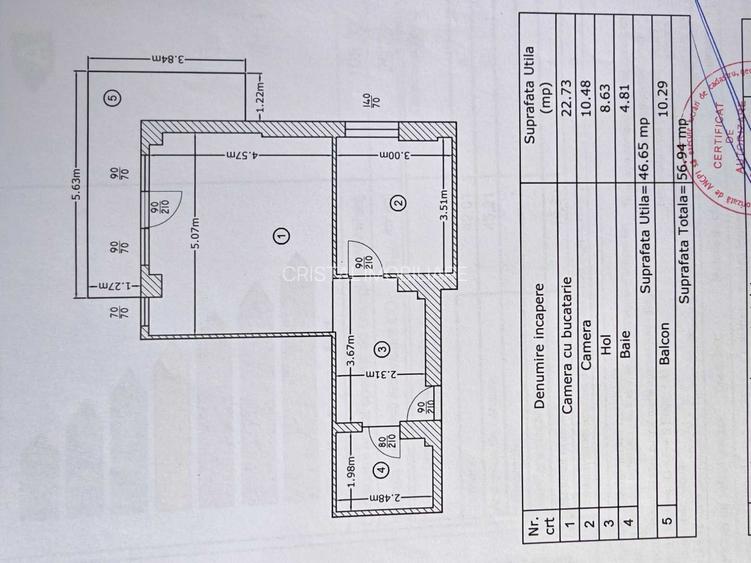 De inchiriat apartament 2 camere Militari Residence - 8