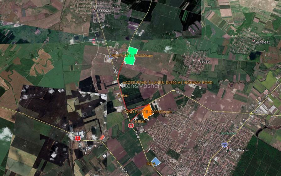 De vanzare teren logistica/industrial, coborare bretea A1 - Sanandrei, Timis - 7