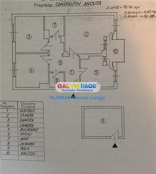 Apartament 3 camere Cornetu cu centrala si loc de parcare - 10
