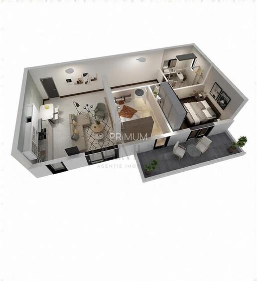 TORONTALULUI – 3 CAM | 1 LOC PARCARE| TERASA | INCALZIRE PARDOSEALA | BLOC NOU - 6