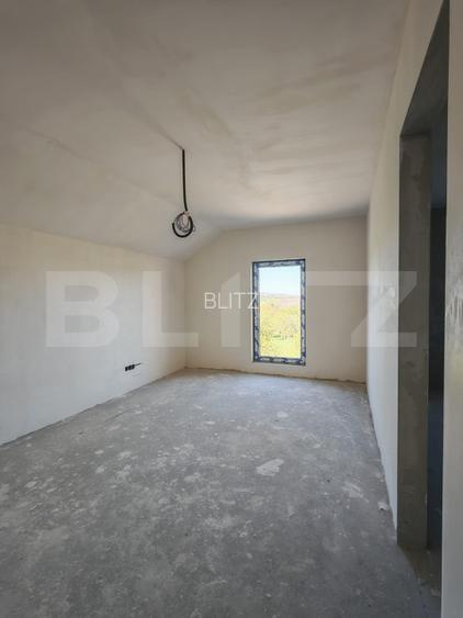 Casa individuala 144 mp, teren 500 mp, semifinisata, in Tureni