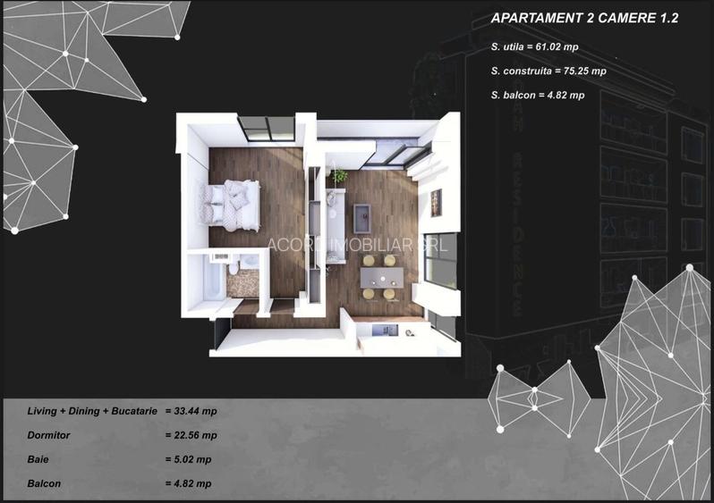 Apartament 2 camere zona Tomis Plus cu Incalzire in Pardoseala - 8