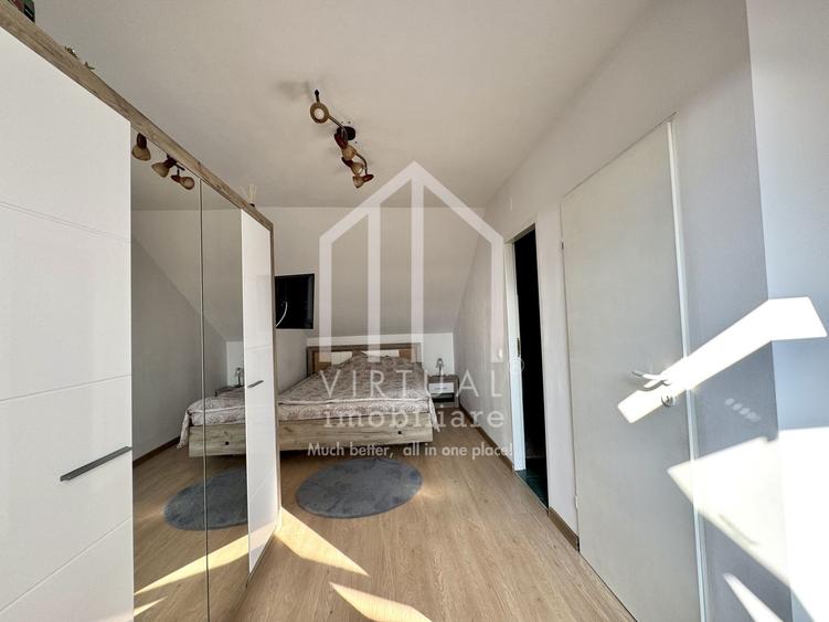 Mansarda cu 3 camere, 67mp utili+ 2 balcoane, intabulata, Terezian